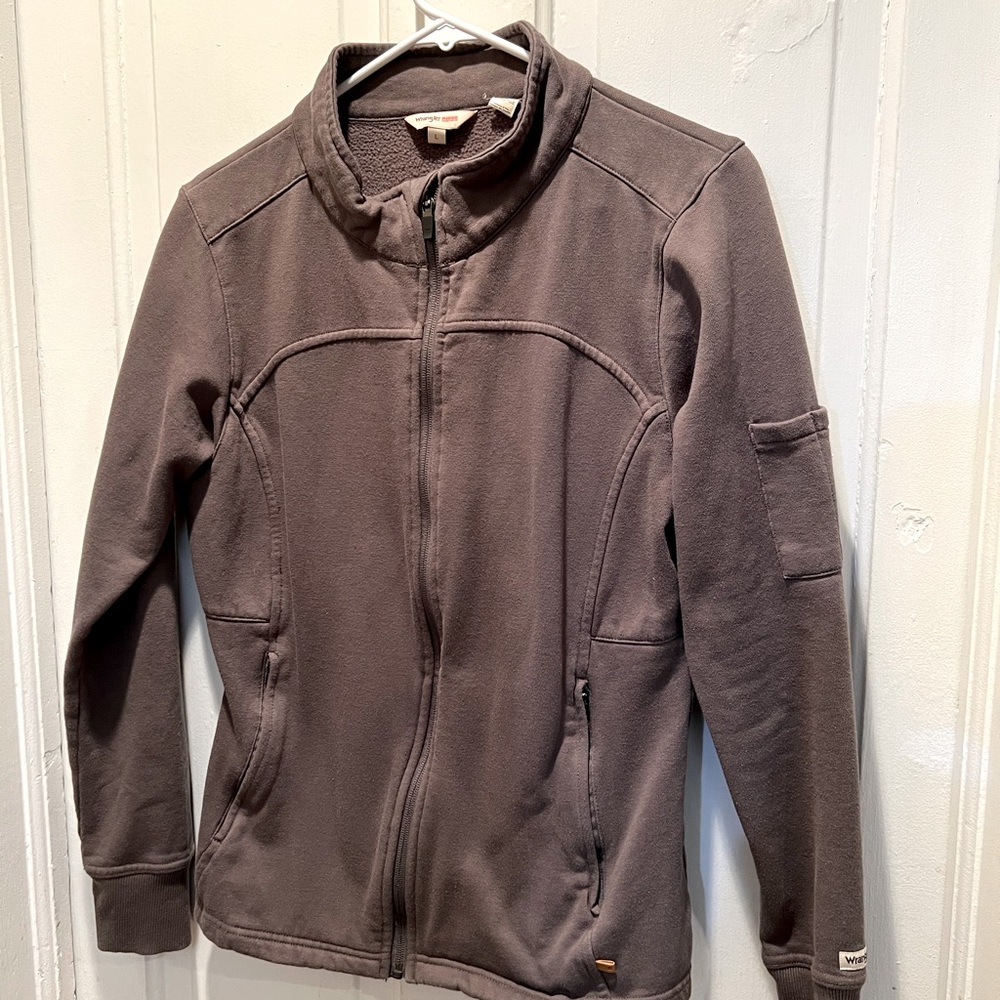 Wrangler Gray Sweater/Jacket Gray Size Large